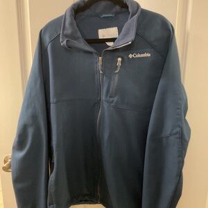 Navy Columbia Fleece-Lined Jacket